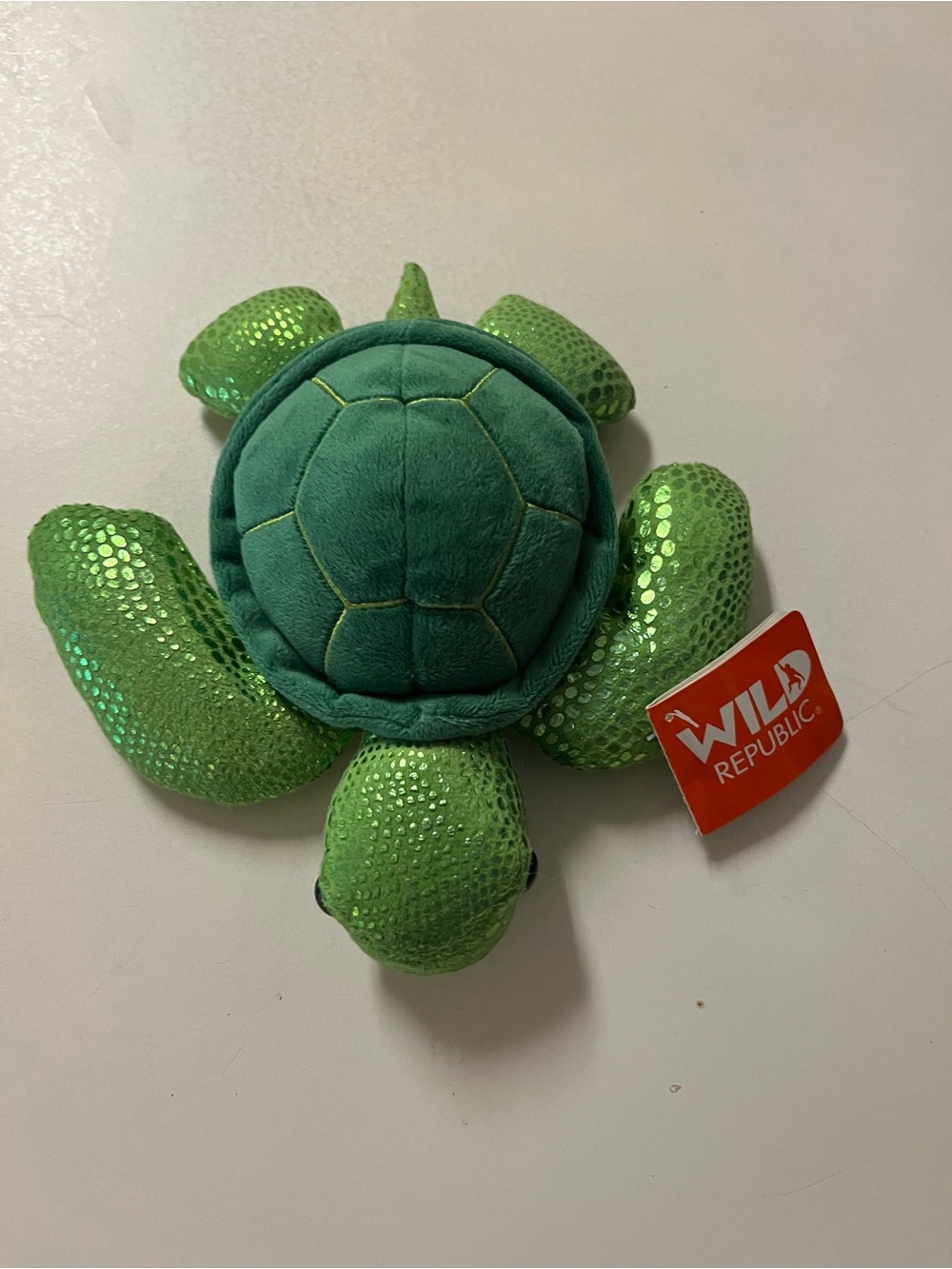Wild Republic Green Plush Sea Turtle Habitat Accessory